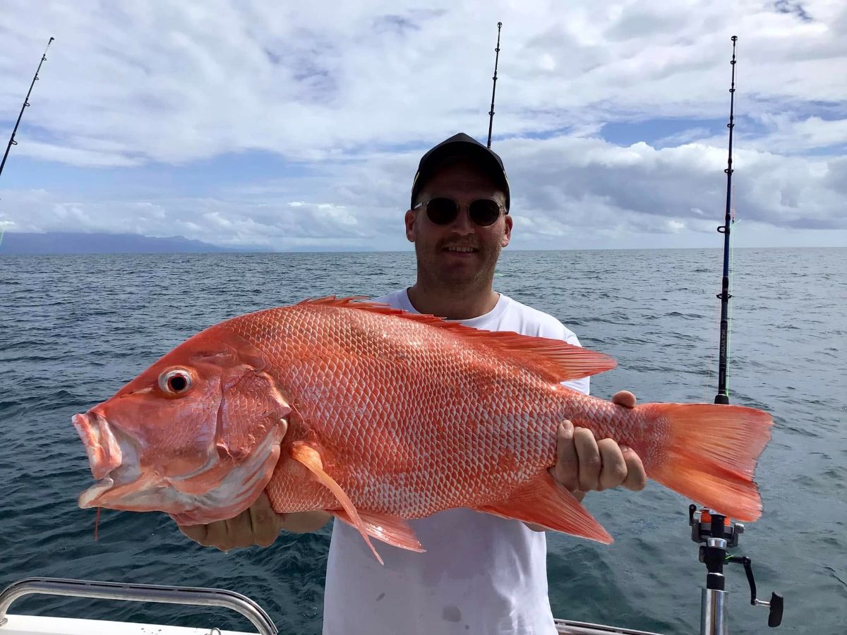 Large mouth nannygai were the target species on the deep rubble during the neap tides for those fishing with Dragon Lady Charters.